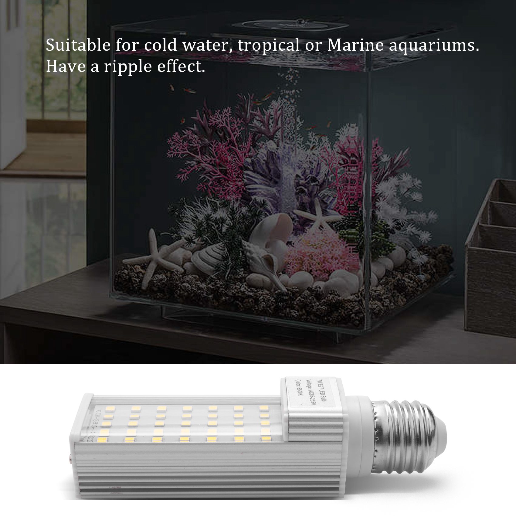 Aquarium Plant Growing - Lâmpada LED A56P-Fishpod Branca para Aquário