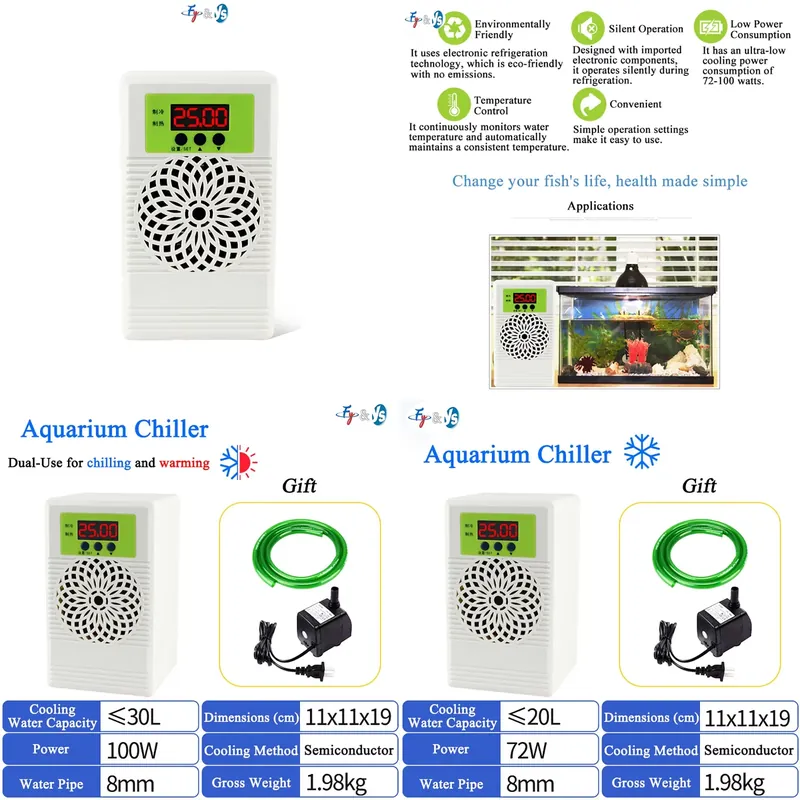 Planted Aquarium Water Temperature - Sistema de Resfriamento para Aquários, Tanques