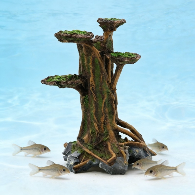 Aquarium Planted Wood - Decoração de Aquário: Árvore de Musgo
