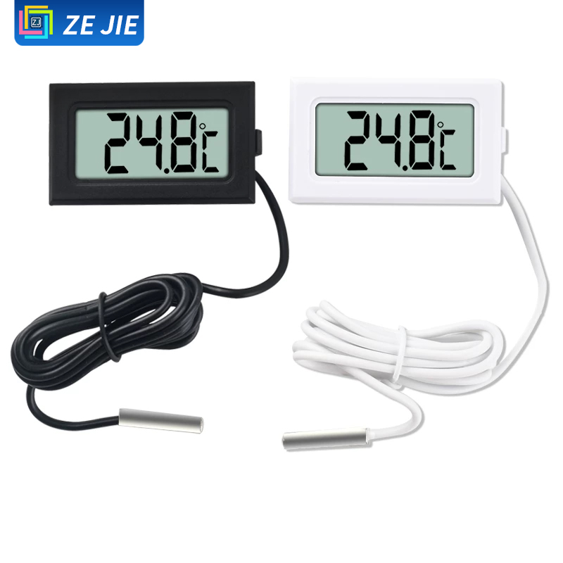 Planted Aquarium Temperature - Termômetro Digital com Sonda, Alta Precisão,
