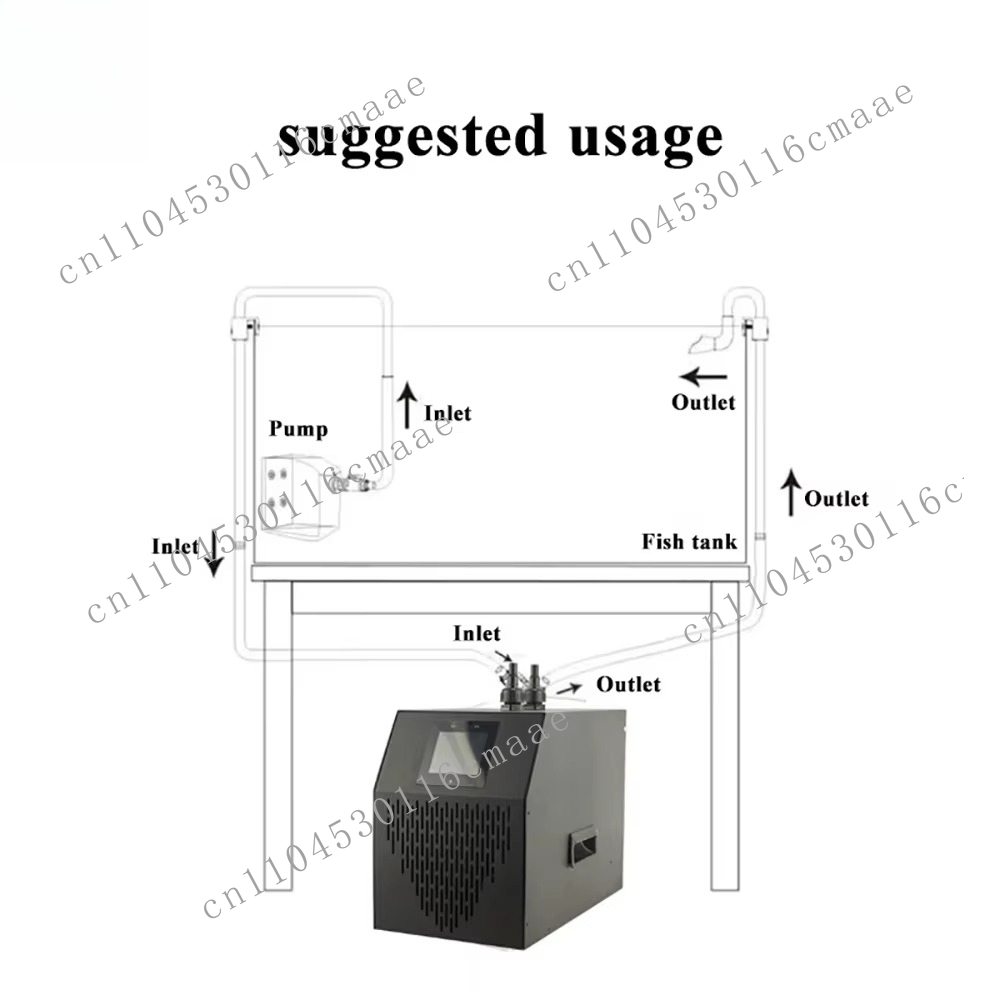 Refrigerador de água de aquári - Planted Aquarium Water Temperature avaliação e preço