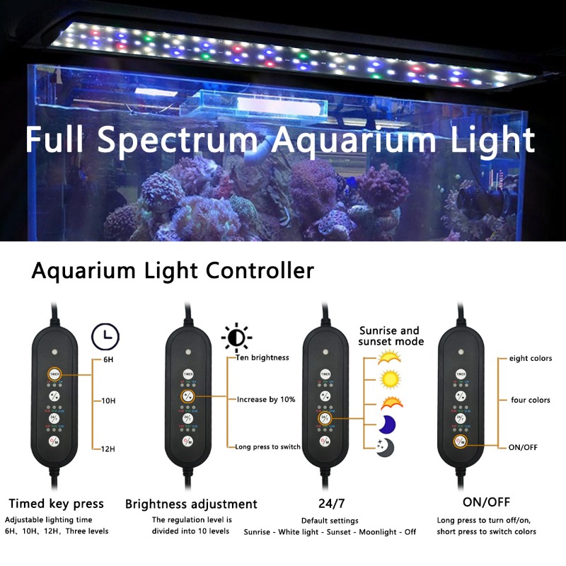 Luz LED para Aquário de Peixes - Aquarium Plant Grow Light avaliação e preço