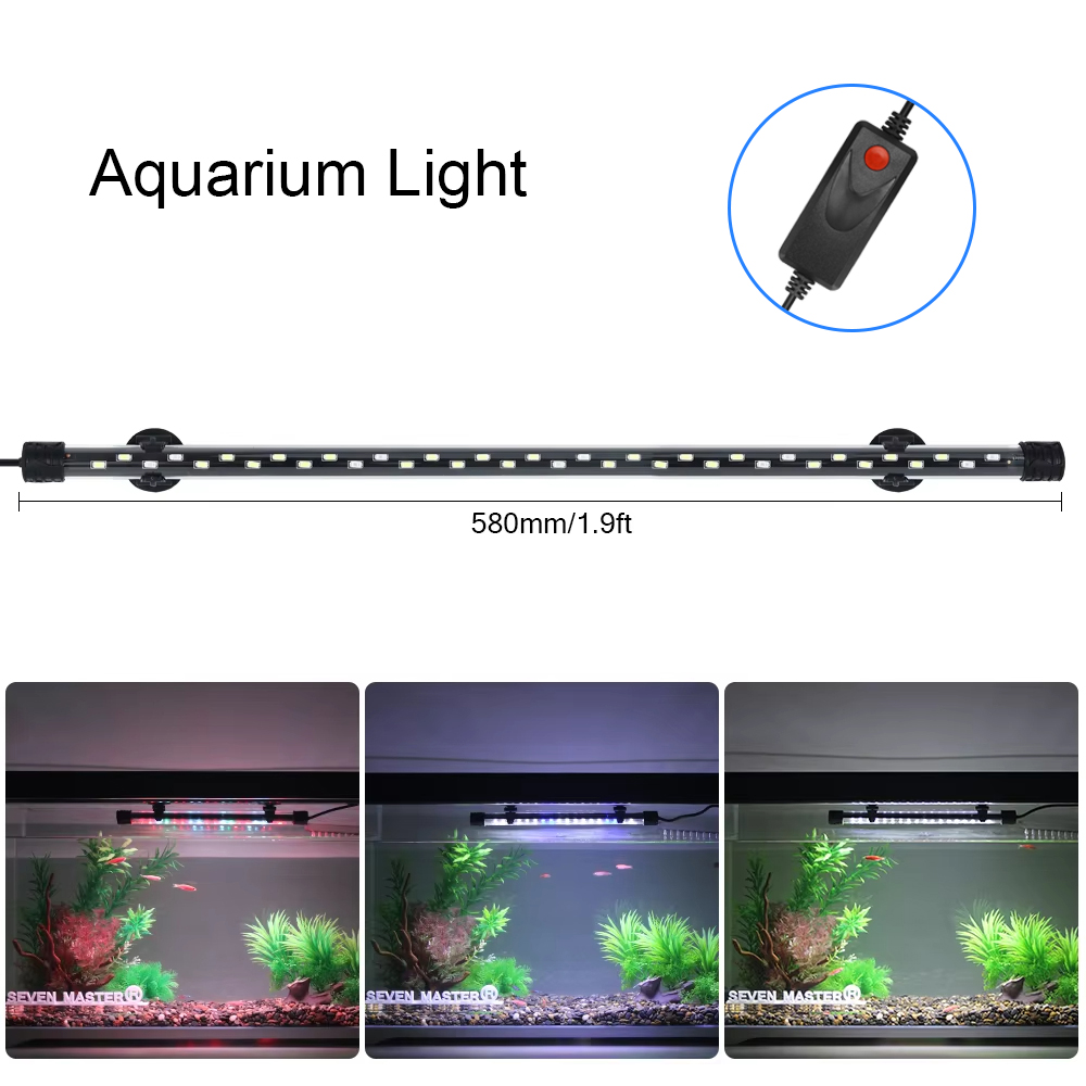 58cm luz de aquário led planta - Aquarium Plant Growing avaliação e preço