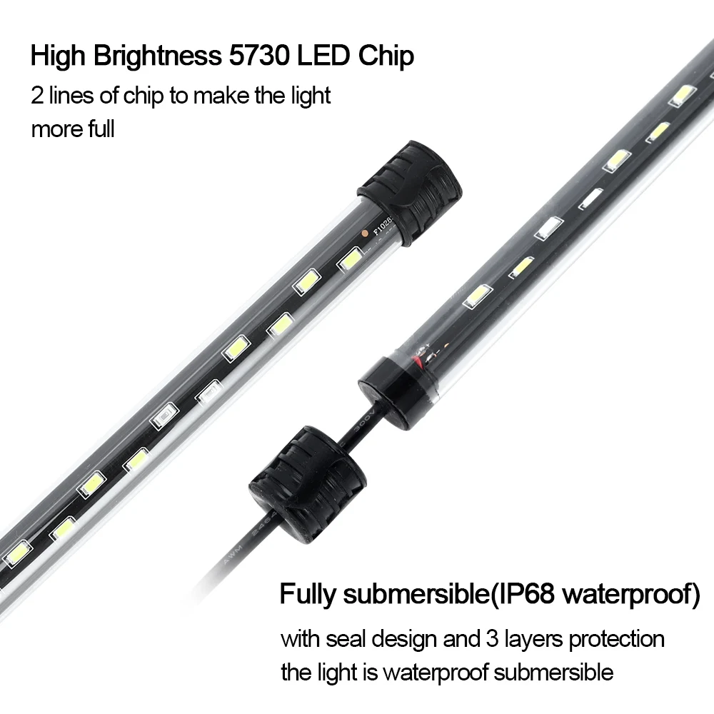 58cm luz de aquário led planta - Aquarium Plant Growing avaliação e preço