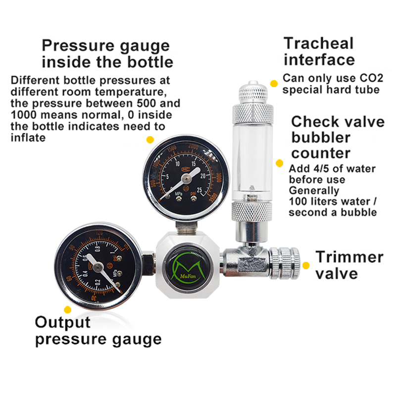 Regulador de co2 para aquário, - Planted Aquarium Accessories avaliação e preço