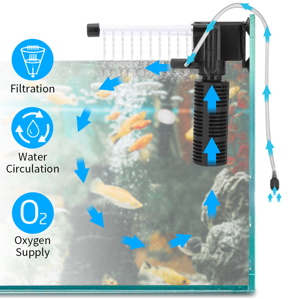 Filtro Interno 3 em 1 para Aqu - Planted Aquarium Accessories avaliação e preço